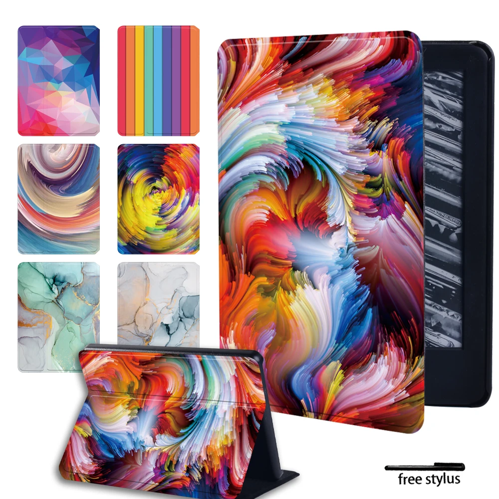 

Print Flip Cover for Kindle Paperwhite 1 2 3 4 Tablet Case for Kindle 10th Gen 2019/8th Gen 2016 Kindle Paperwhite 5 11th Gen