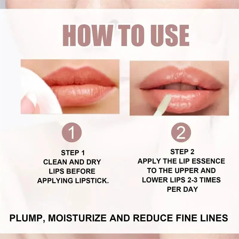 Instant Lip volumisie rende Öle Lip Plumper Serum erhöhen die Elastizität der Lippen reduzieren feine Linien feuchtigkeit spendend nähren sexy Lippen pflege