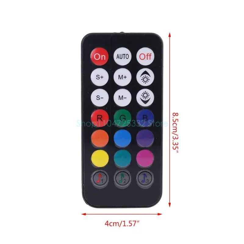 21-مفتاح الكمبيوتر RGB وحدة تحكم بالمروحة التبريد الكمبيوتر برودة المشجعين لوحة التحكم لوحدة المعالجة المركزية + محور خارجي موصل تحكم 21 مفاتيح #6