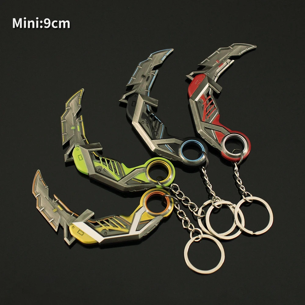 Valorant RGX Karambit Weapon Model Graphics Card Claw Knife Keychain 9cm Mini Alloy Game Peripheral Weapon Model Boys Gifts Toys