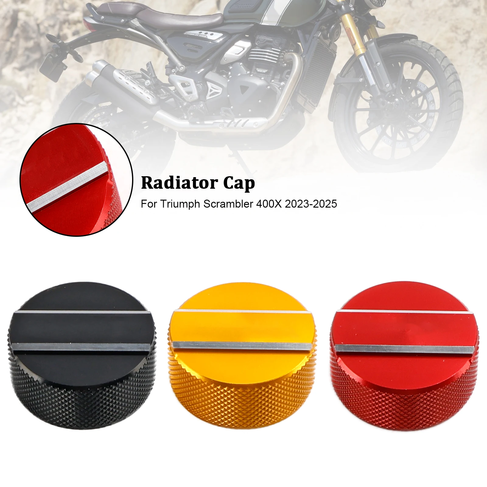 Topteng Radiator Cover coolant Cap Lid For Scrambler 400X 2023 2024 2025