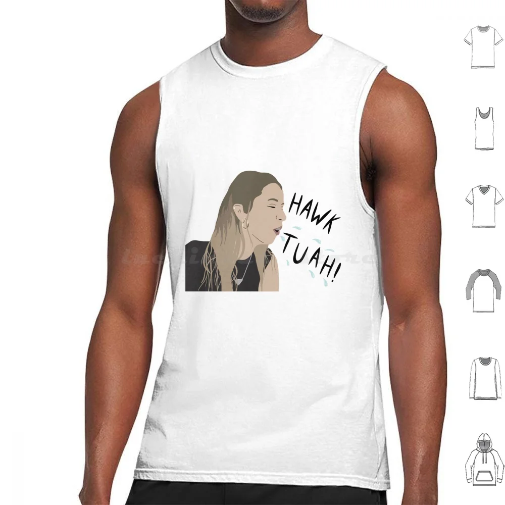 Hawk Tuah! Girl-Funny Meme Graphic Tank Tops Vest Sleeveless Hawk Tuah Hawk Tuah Girl Tim Dee Tv Hawk Tuah Instagram