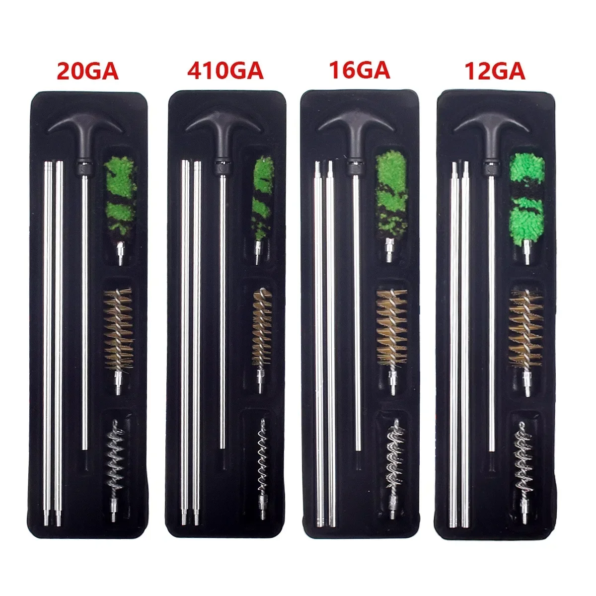 6Pcs/Set 12GA 16GA 20GA 410GA 12 Gauge Toy Gun Cleaning Kit Rod Brush Rifle Pistol Tube Barrel Cleaning Tool - view 3