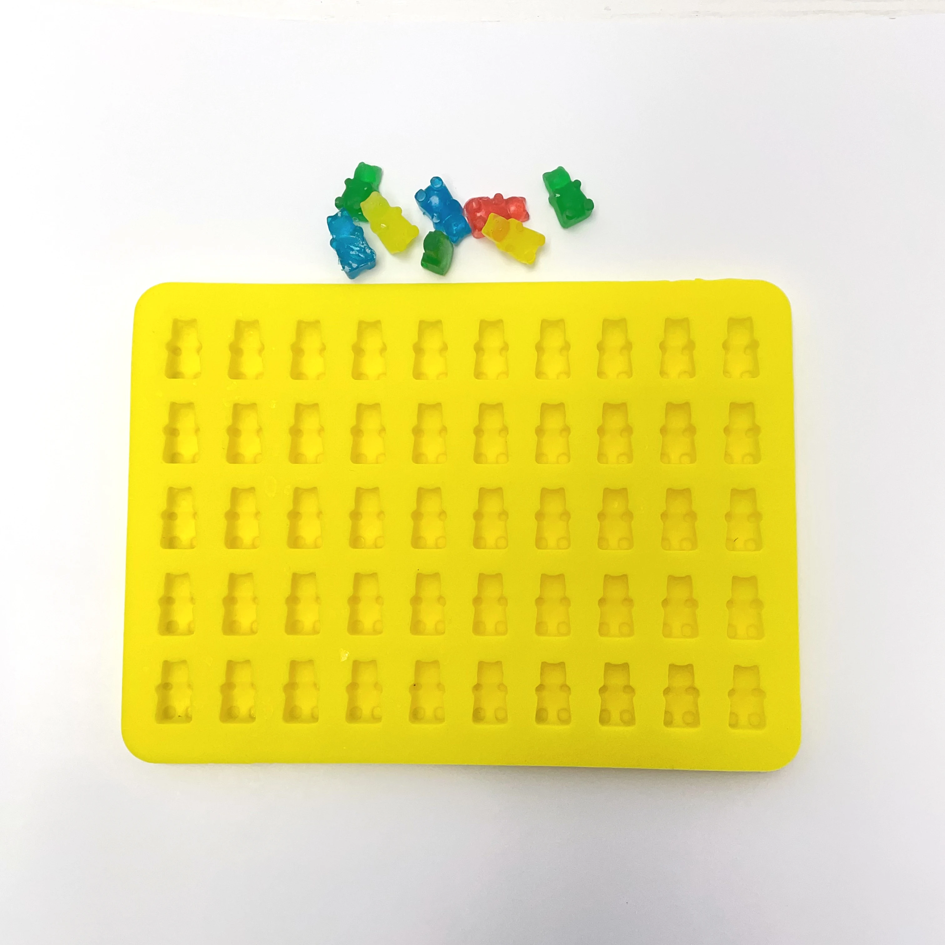 SUBADA Fudge Ice Cube Ice Cream Silicone Molds Little Bear Fruit Model For  Christmas Potluck Candy Grade Silicone Molds