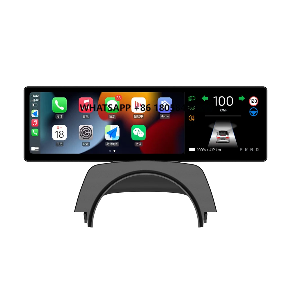 

8.8 Inches New Dashboard Screen for Tsla Model 3 Y Support Wireless Carplay & Android Auto Blind Spot Optional Camra