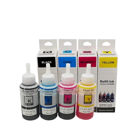 664 672 Refill Dye Ink For Epson L100 L110 L120 L210 L310 L355 L362 L366 L365 L380 L486 L800 L805 L810 Printer