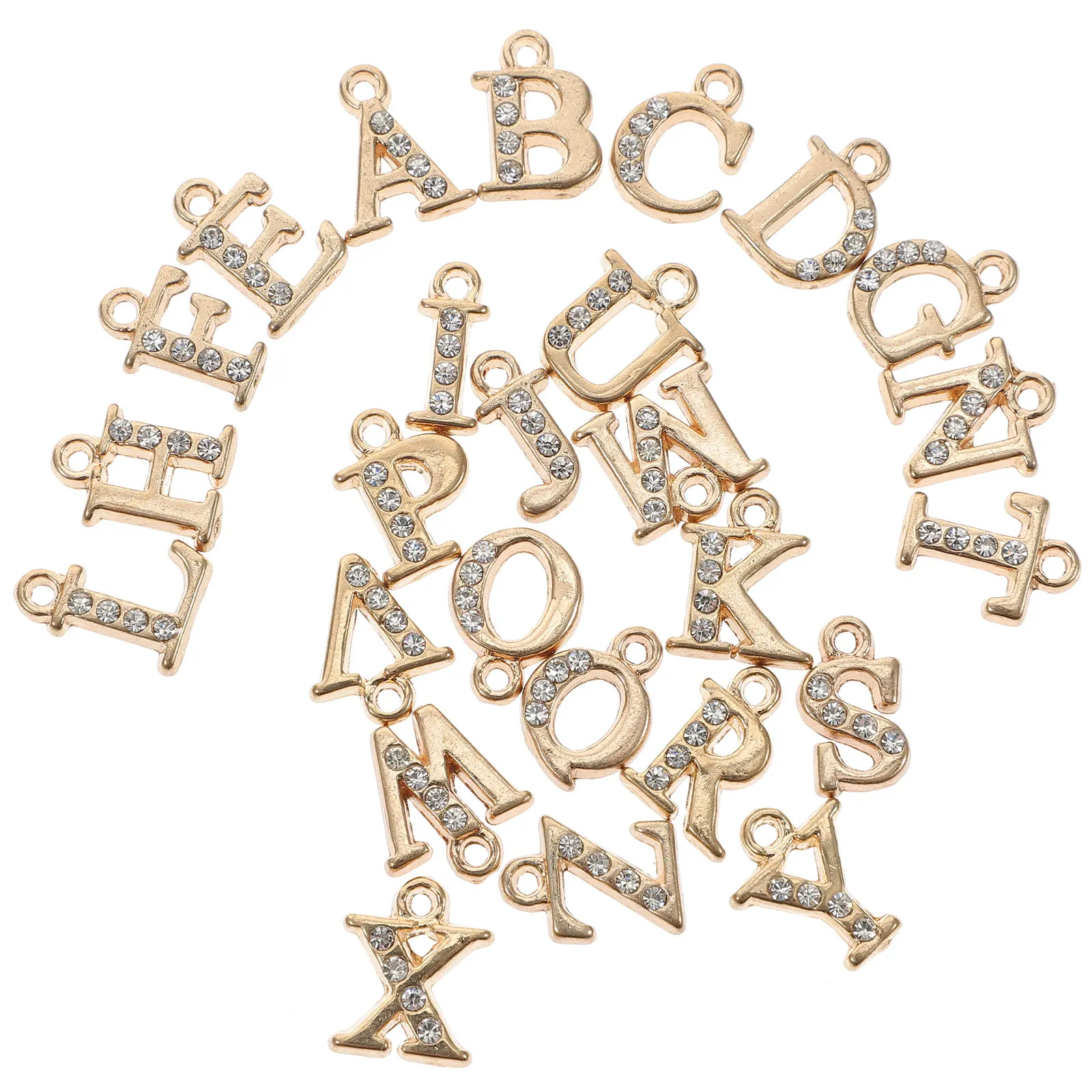 

26 Pcs Charms Alloy Pendants Alloy Letter Charm Pendant Jewelry Making Crafts Diy Accessories Necklace Decor Alphabet Beads