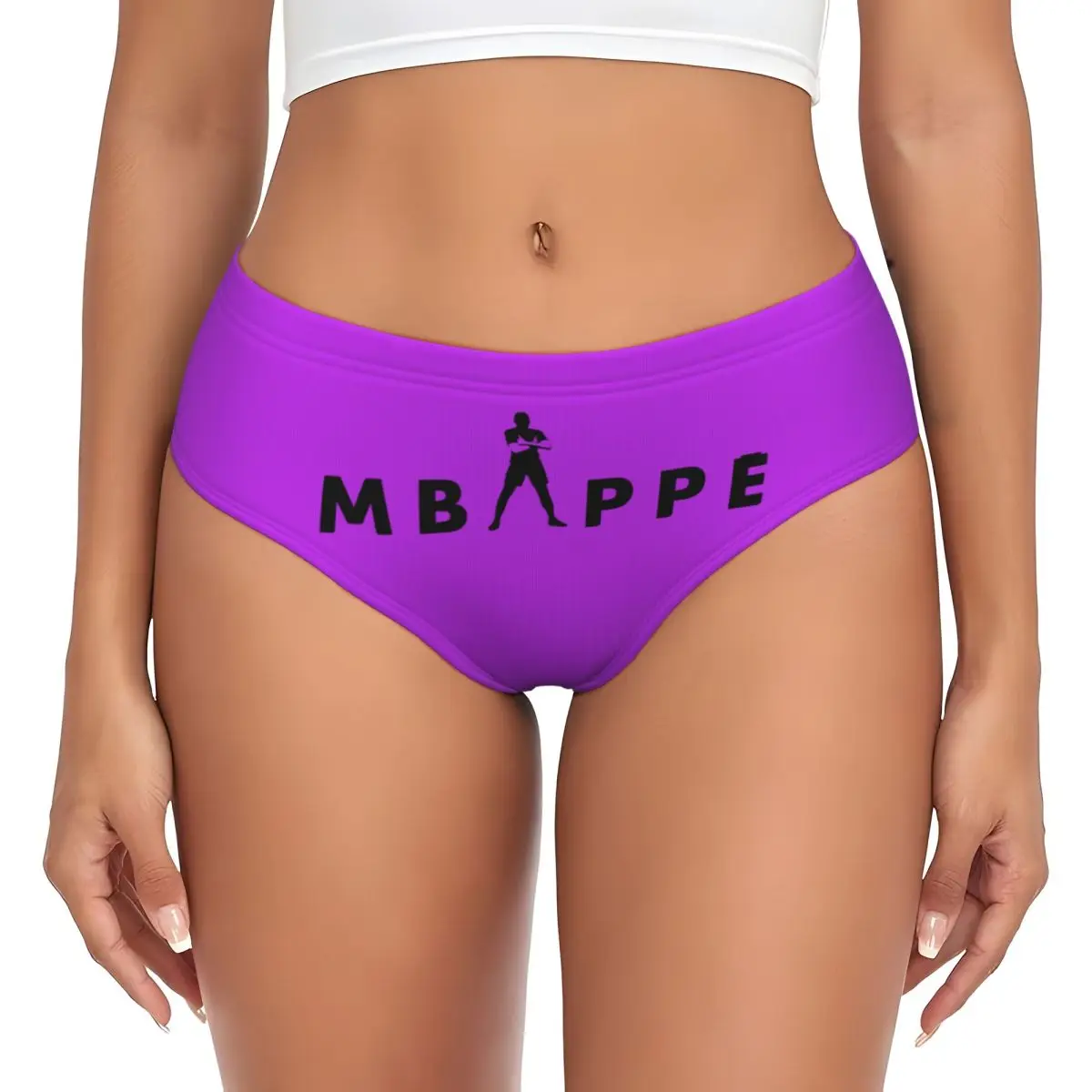 

Футбольные трусики Mbappes на заказ, женское комфортное эластичное французское футбольное нижнее белье KM
