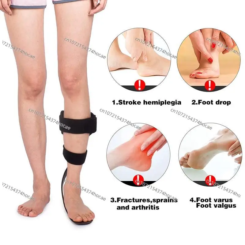 1Pc  Foot Drop Orthosis for Stroke Hemiplegia Patient Rehabilitation Strephenopodia Orthosis Foot Fixed Support