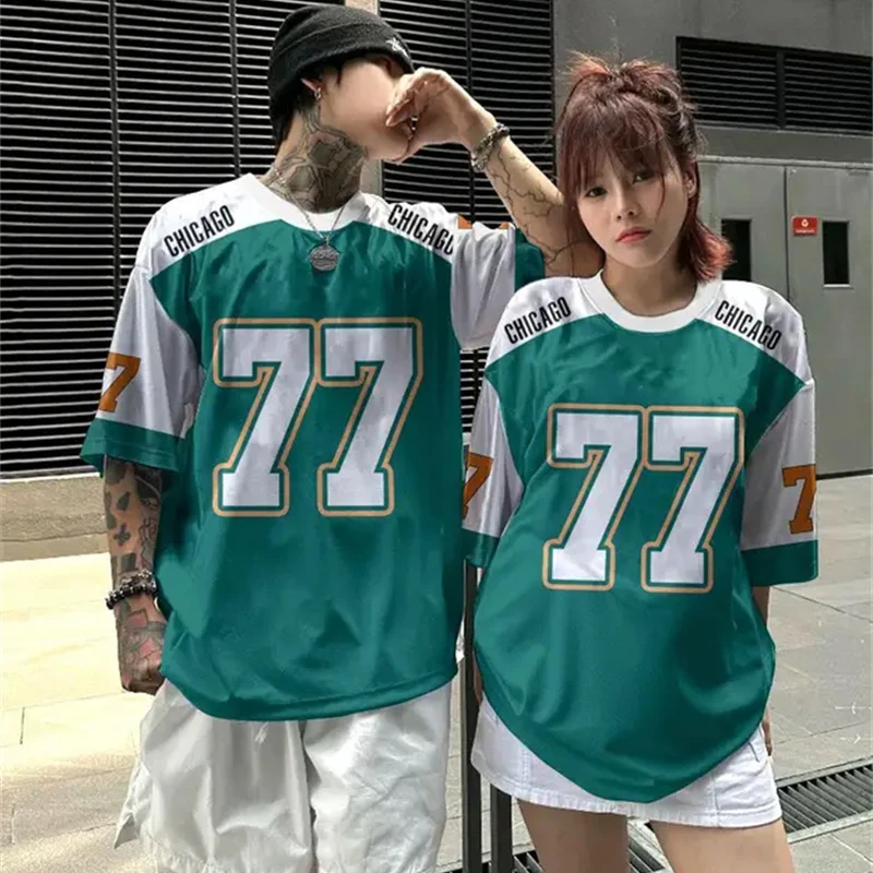 Fashion Short Sleeve Sports Basketball T-shirt For Men Lover Outdoor Breathable O-neck T Shirts 2025 Summer Couple Plus Tee Top image 2
