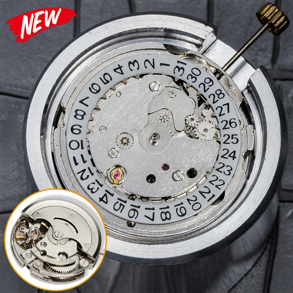 

Новый 27 мм 3 стрелки механизм для часов 20 драгоценностей автоматический механический механизм регулировки маятниковый механизм для часов замена