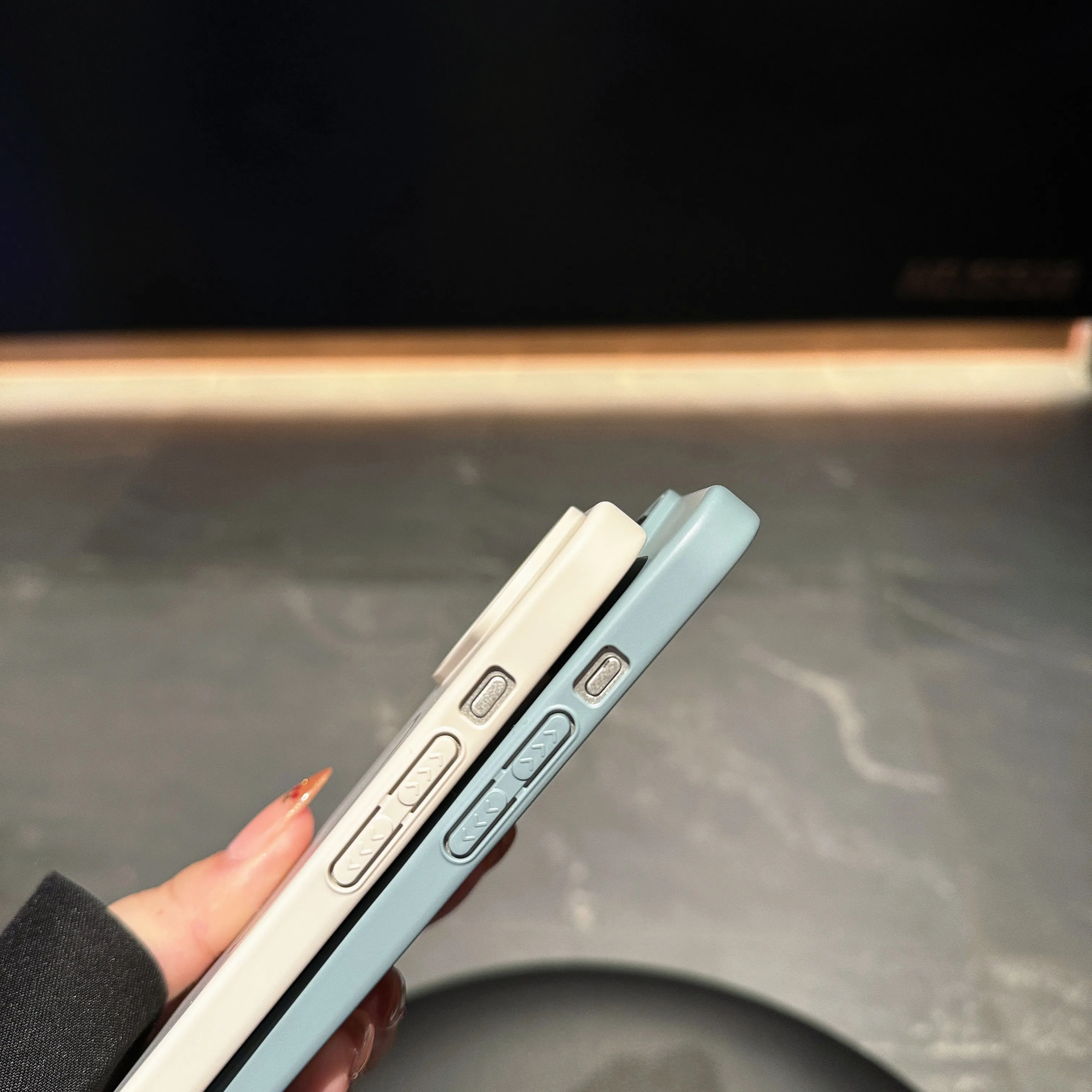 حافظة هاتف مناسبة لسلسلة iPhone 14/15/16/17، مادة الكمبيوتر، مزودة بواقيين للشاشة #4