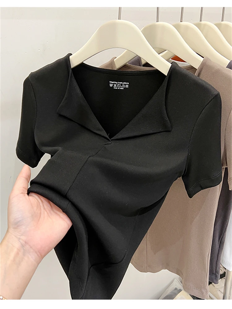 Summer Women T Shirt T-Shirt Woman Clothes Tops Tshirt Female Crop Top Tees Y2k Para Mujer Ropa De Mujer Roupas Feminina Traf