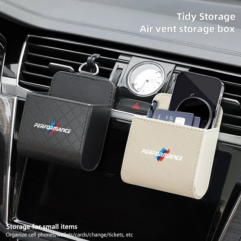 

Car Air Outlet Storage Box Mobile Phone Key Organizer For BMW Performance G42 G30 G20 E39 E36 E87 E53 F44 F07 G15 F30 F20 F10