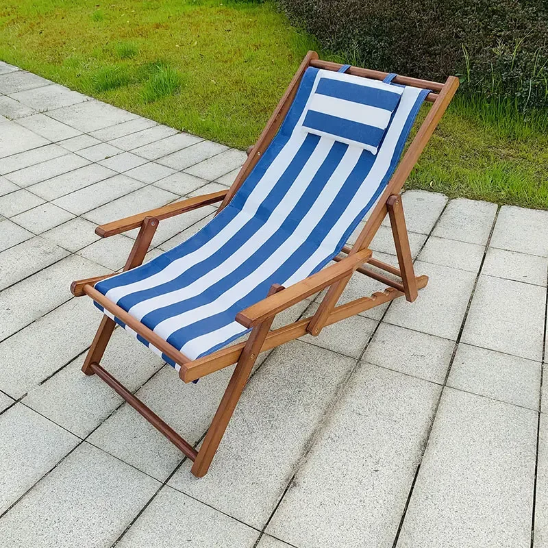 

Handrail Wood Beach Chairs Recliner Balcony Home Folding Beach Chairs Portable Fishing Silla Plegable Outdoor Furniture