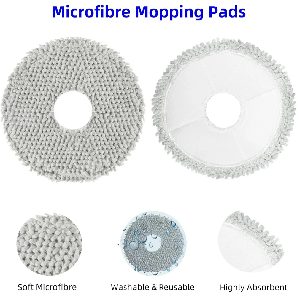 Ecovacs-Deebot T30 Pro Omni / T30 Max Robot Aspirateur, Brosse Latérale Principale, Filtre Hepa, Vadrouille, Grill, Sac à Poussière
