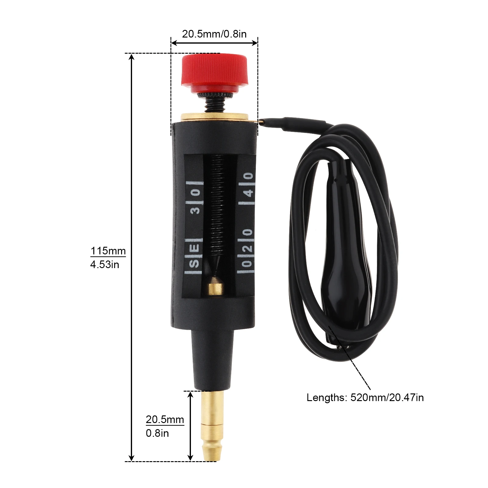 Adjustable Ignition Coil Tester Avoid Fire with Standard Plug Spark Circuit Test Tool for Autos Motorcycles Engines Diagnostic