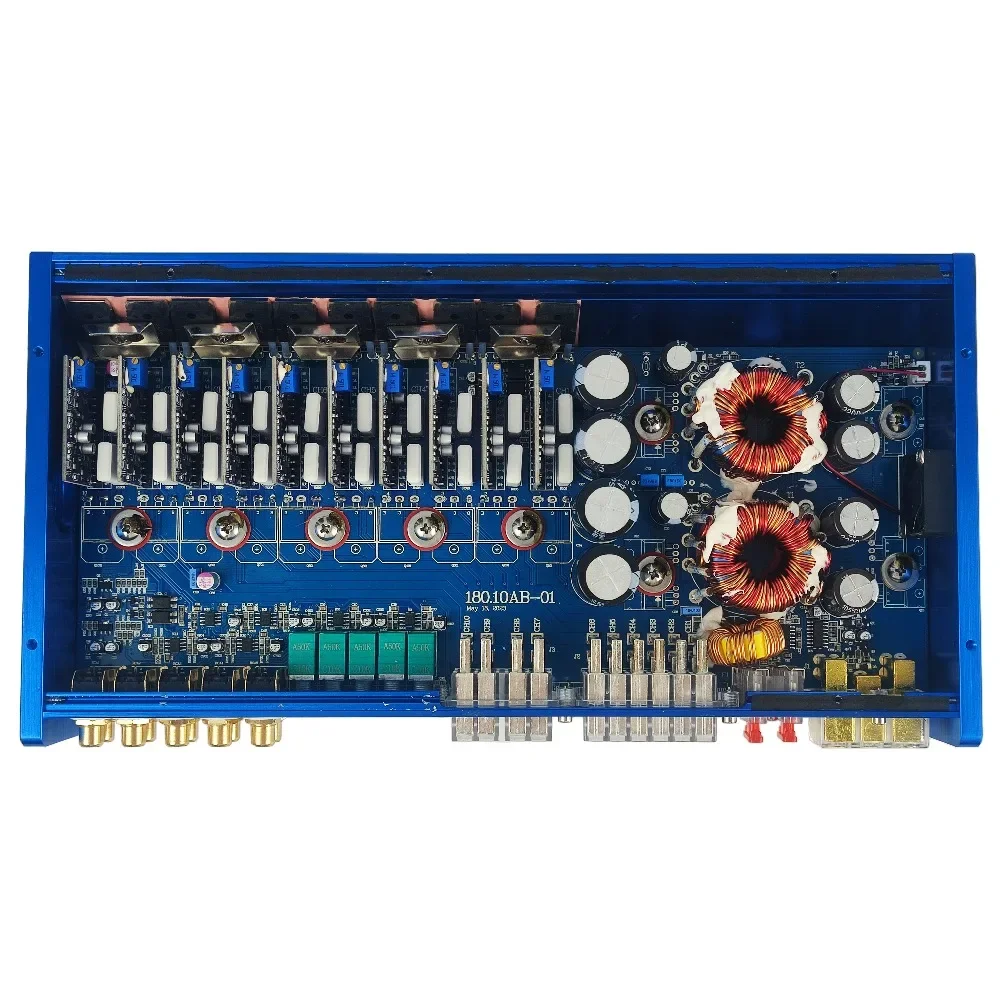 10 Channel Car Audio Amplifier 100W*10CH Class AB 2-Channel Subwoofer Sound Enhancement