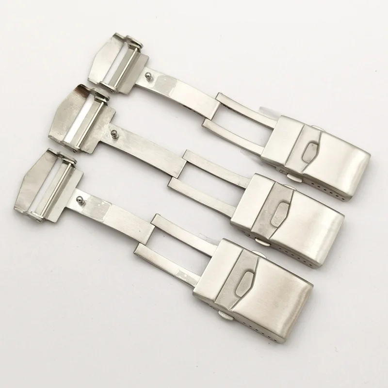 

High Quality 316L Solid Stainless Steel Folding Watch Buckle Replacement for 18mm 20mm 22mm Universal Watch Band Clasp Accessory