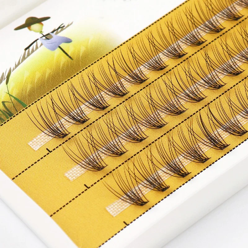 1 Box/60 bunches 10D Eyelash cluster Natural Eyelash Extension 3D Russian individual Eyelashes Makeup Tool Lashes Wholesale