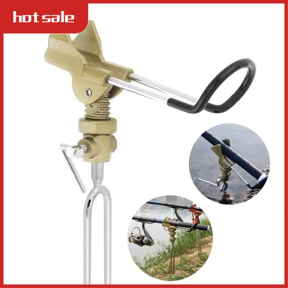 

AC22-360 Degree Adjustable Fishing Rod Holder Folding Fish Pole Fixing Stand For Bank Fishing Ground Support Tool