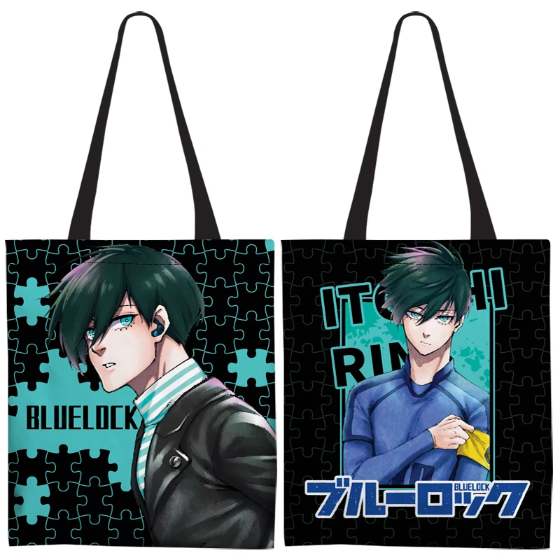 

Game BLUE LOCK Isagi Yoichi Nagi Seishiro Cosplay Double-faced Canvas Tote Bag Ambitus Anime