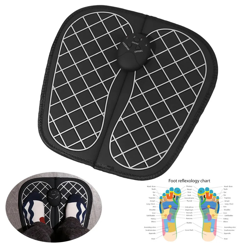 

Электрический беспроводной массажер для ног с низкочастотной стимуляцией мышц, патч для расслабления акупунктурных точек стоп, физиотерапия для снятия усталости (ABS)