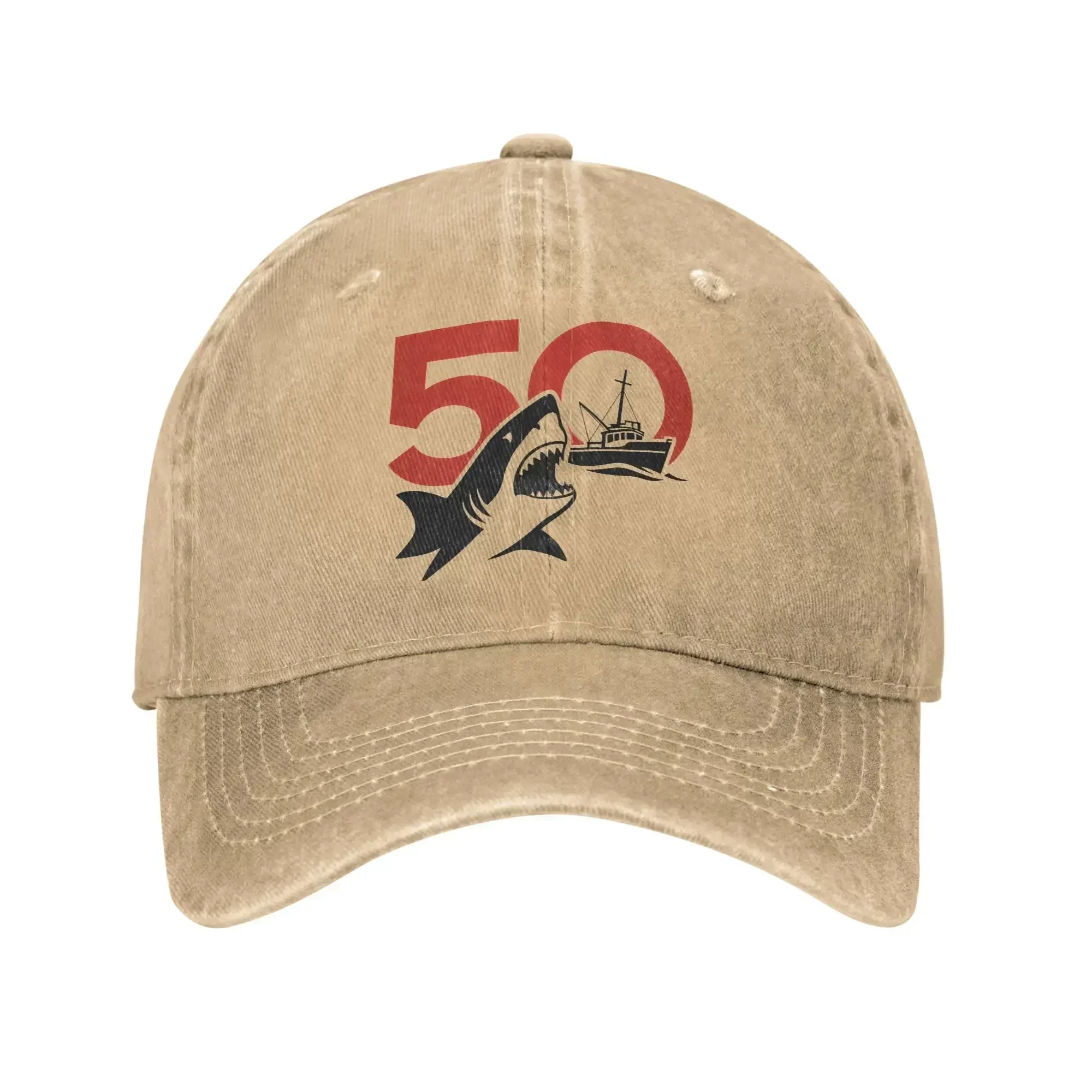Men Women Jaws 50Th Anniversary Movie Cap Accessories Baseball Caps ...