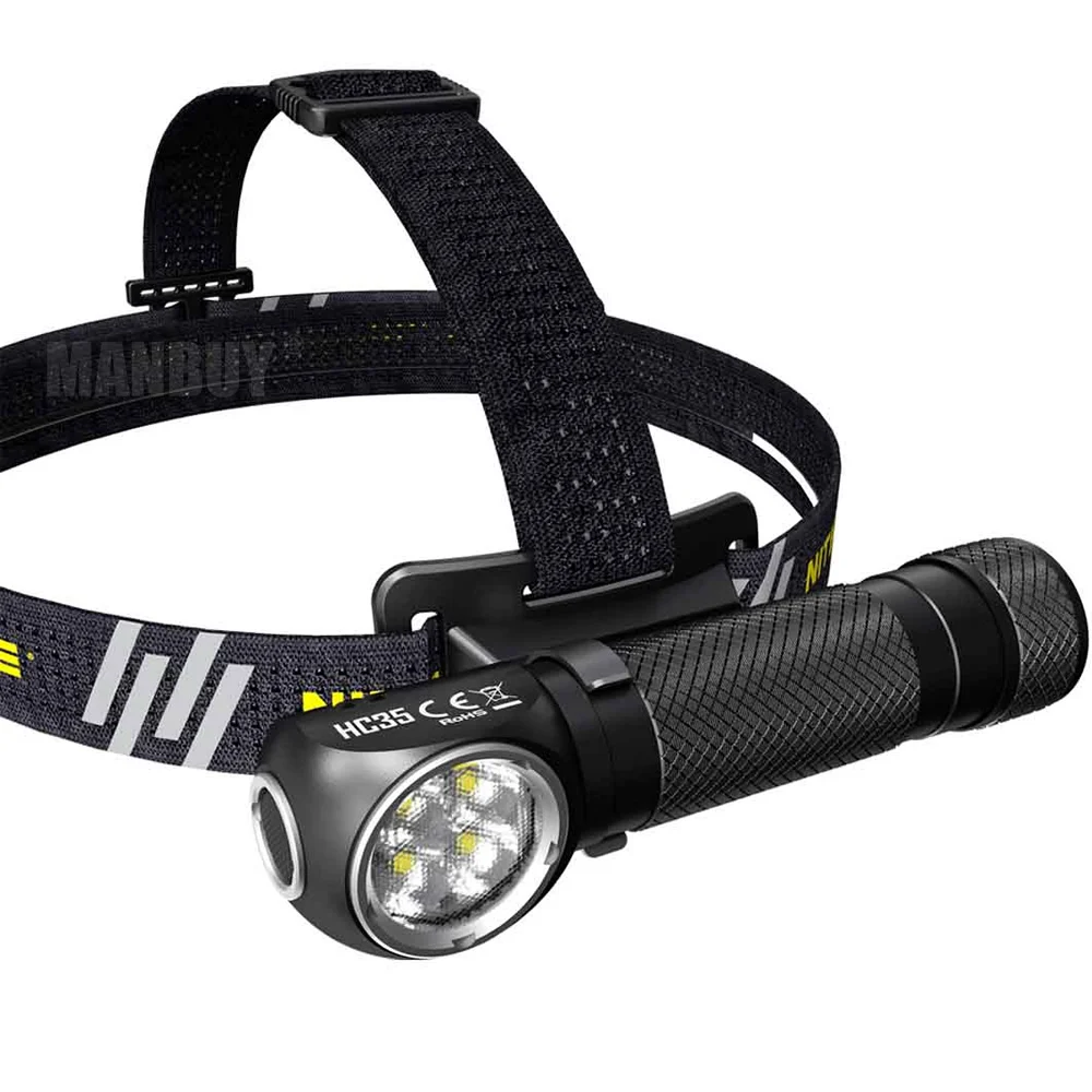 2026 Nitecore HC35 2700 Lumens Rechargeable 4xCREE XP-G3 S3 LED Headlamp 4000mAh Battery Flashlight For Camping Travel Wholesale