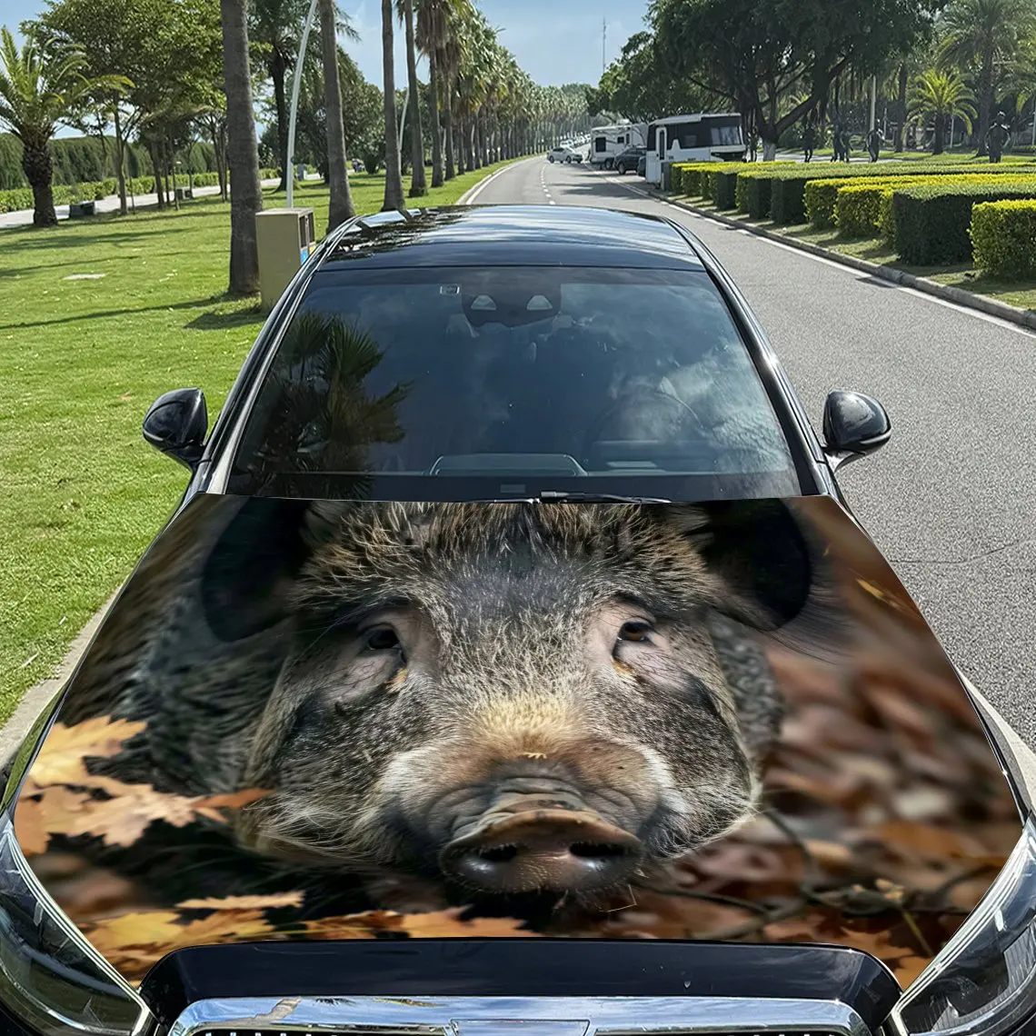 

Wild Boar Car Hood Stickers,Car Decoration Stickers,SUV And Truck Stickers,Car Parts,High-quality Gifts For Car Enthusiasts