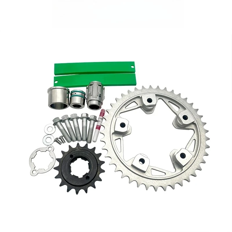 

suitable for Guang-yang AK550 modified chain tooth plate kit to reduce belt running resistance and save fuel consumption