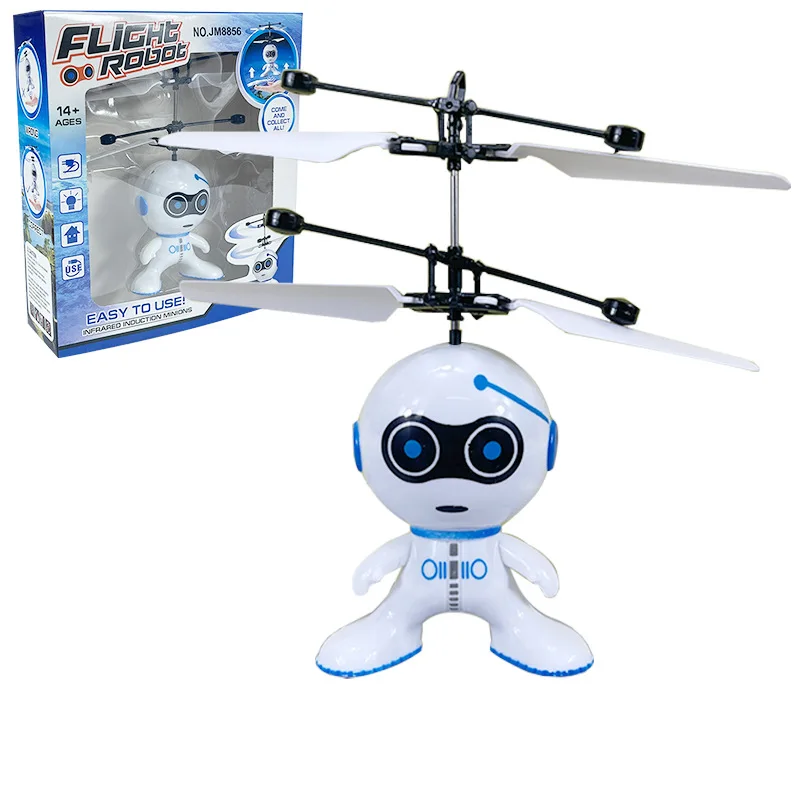 HILABEE Jouet Robot Volant Boule Orbe Volante Créative pour Garçons Filles Enfants Cadeau de Noël Jaune