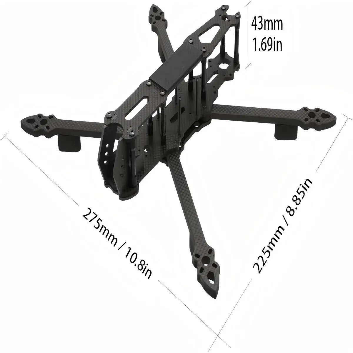 XFlight Hobby 7인치 295mm FPV 드론 프레임 키트 카본 파이버 TrueX 프레임 FPV 카메라 키트용