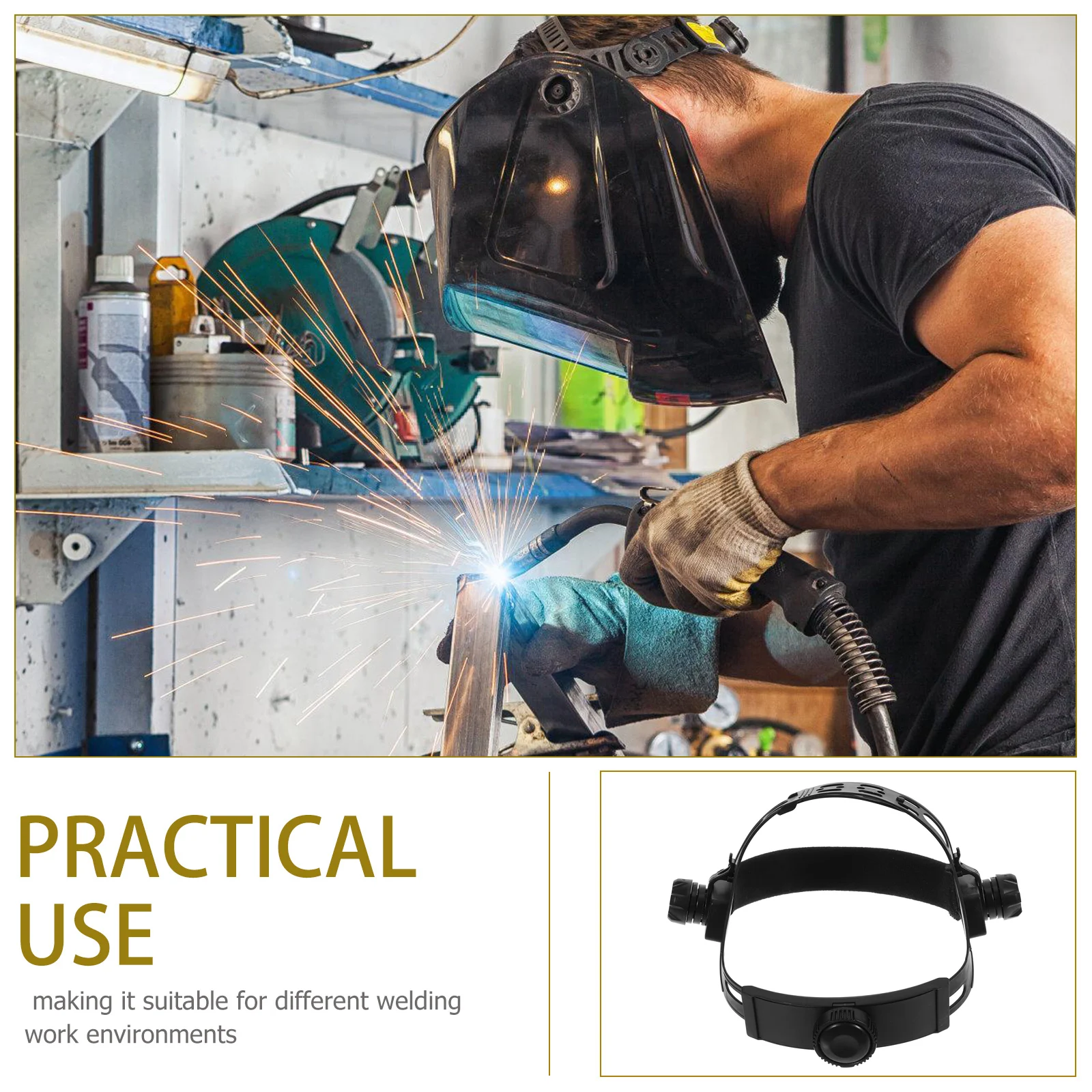 

Adjustable Headband For Welding Helmets Shield Headgear Accessory Replacement Durable Shield Head Band Assembly