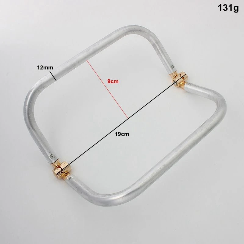 Big Size Bag Purse Frame Aluminium Tube DIY Bag Metal Hardware Handmade Materials Women Cloud Clutch Bag Accessories