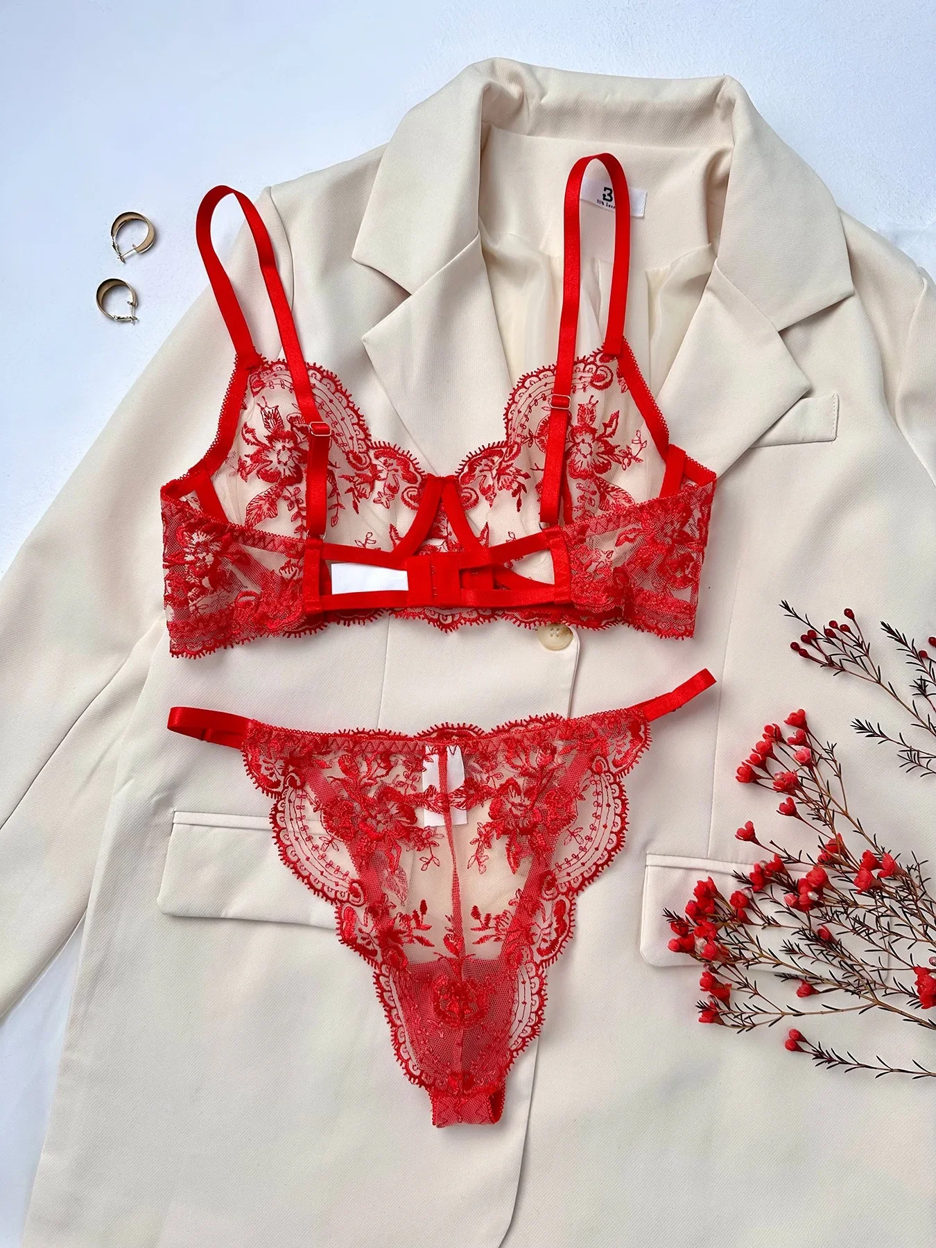 Women\'s Underwear & Lingerie , sexy lingerie set,Victoria style bra tangas set,see through bra set,tube top underwear lenceria