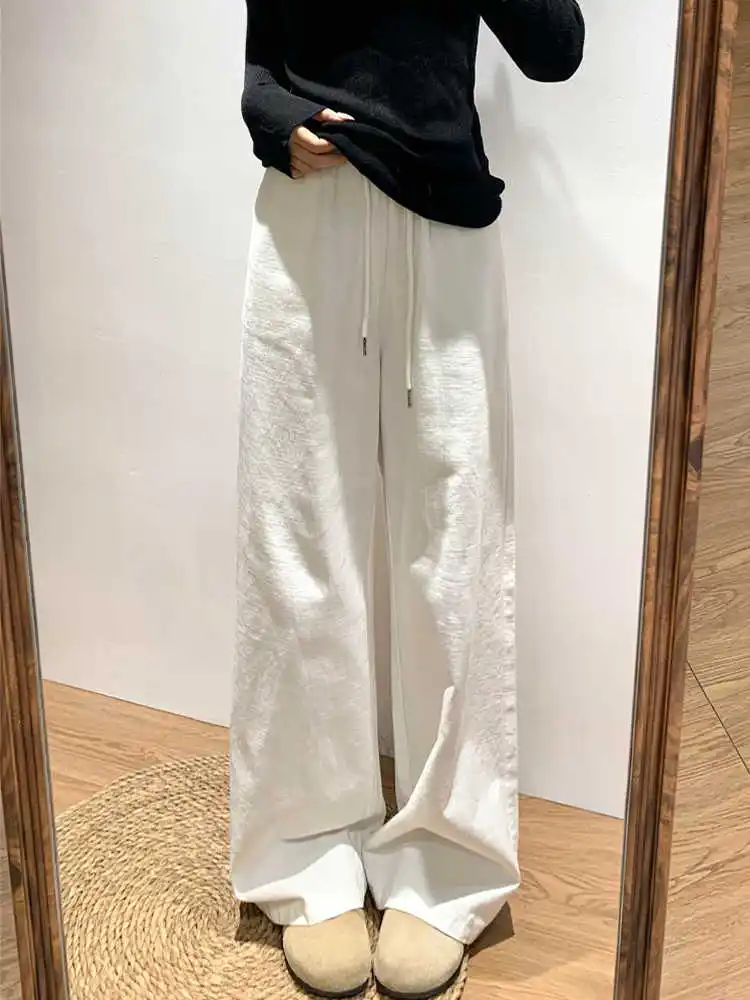 

Рекомендованные Эмили Клуд женские летние брюки из хлопка и льна с широкими штанинами, высокой талией, драпировкой, свободного прямого кроя, повседневные