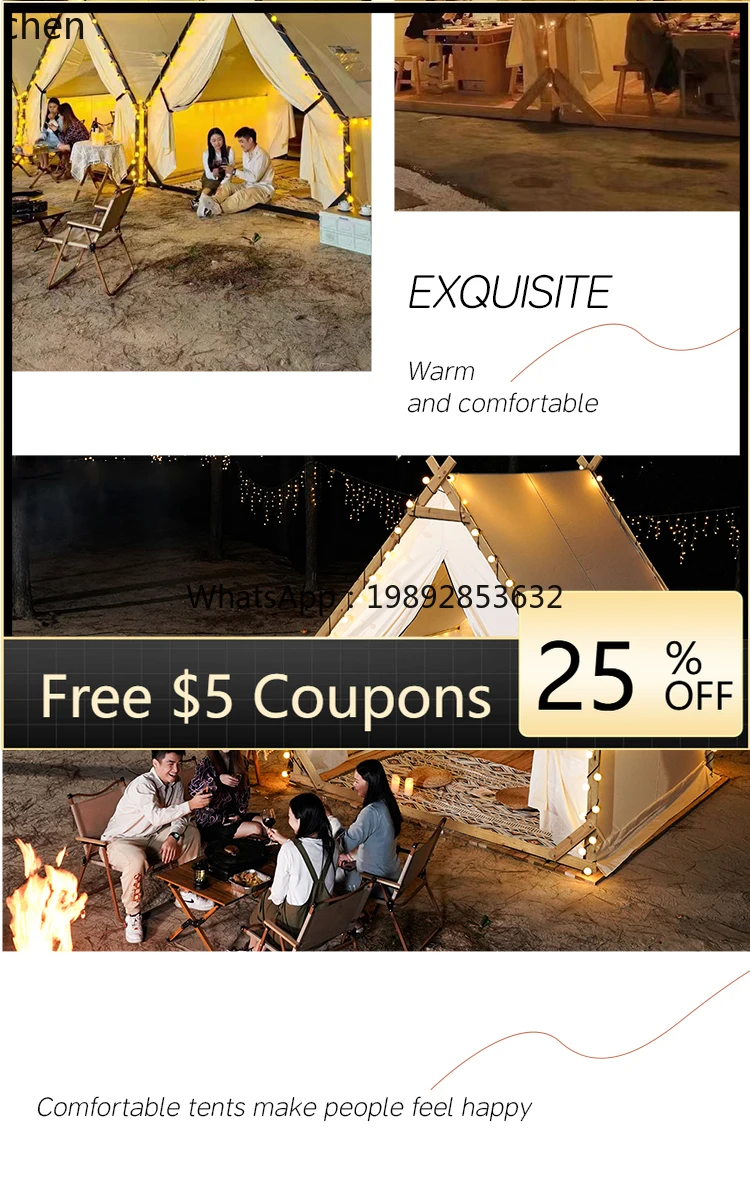 

Outdoor Tent Star Rooftop Commercial Tent Rainproof Camp Camping Homestay