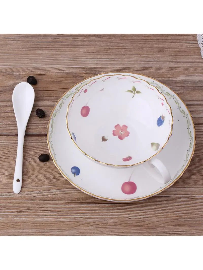 bone-china-coffee-latte-cup-with-feet-festive-gift-red-tea-set-couple-cups-mid-autumn-festival-small-gift-creative-cultural-cup
