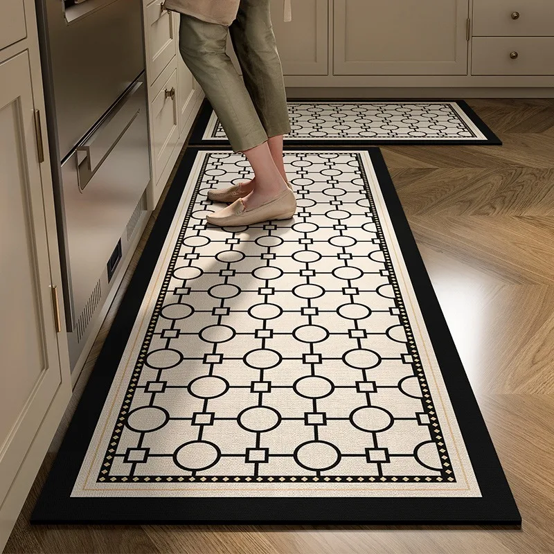 Kitchen Pvc Mat Absorbent Carpet Non-slip Diatom Mud Water-absorbent Anti-slip Floor Mats Home Bathroom Rug Alfombra De Cocina