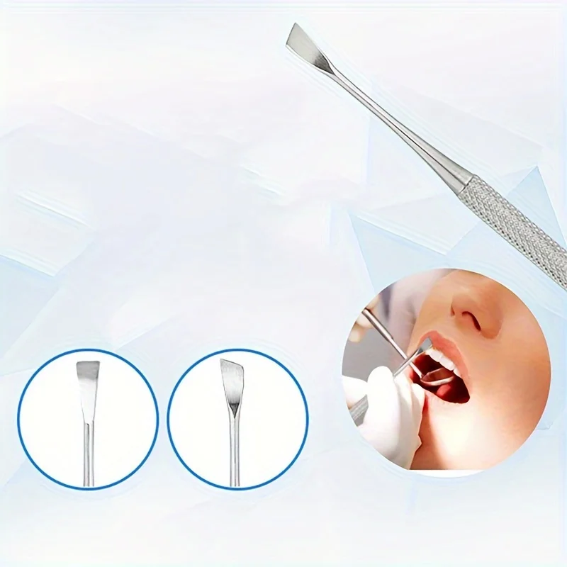 

Stainless Steel Dental Scraper & Pick Set: Oral Care Tools for Adult & Pet Teeth Cleaning