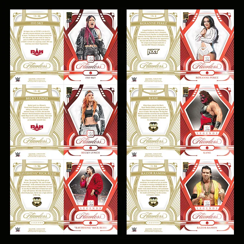 Collectible card WWE Flawless Ruby Obafemi RC Solo Sikoa Paul Hyman Jerry Lawler Milliondollar Man Ted DiBiase Homemade Card DIY