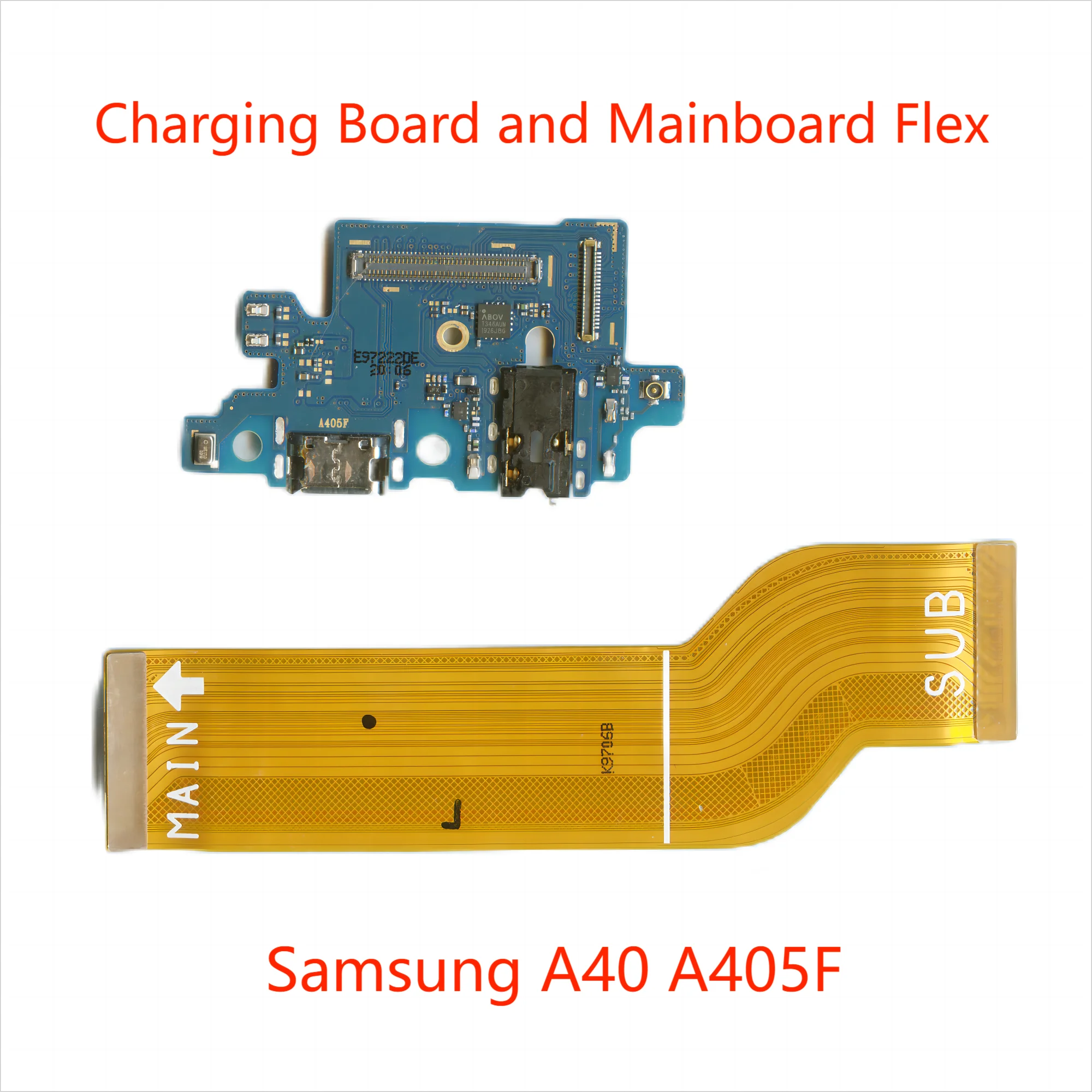 Mobile Phone Charging Port Board Suitable For Samsung A40 A405F Main Board Flex Cable