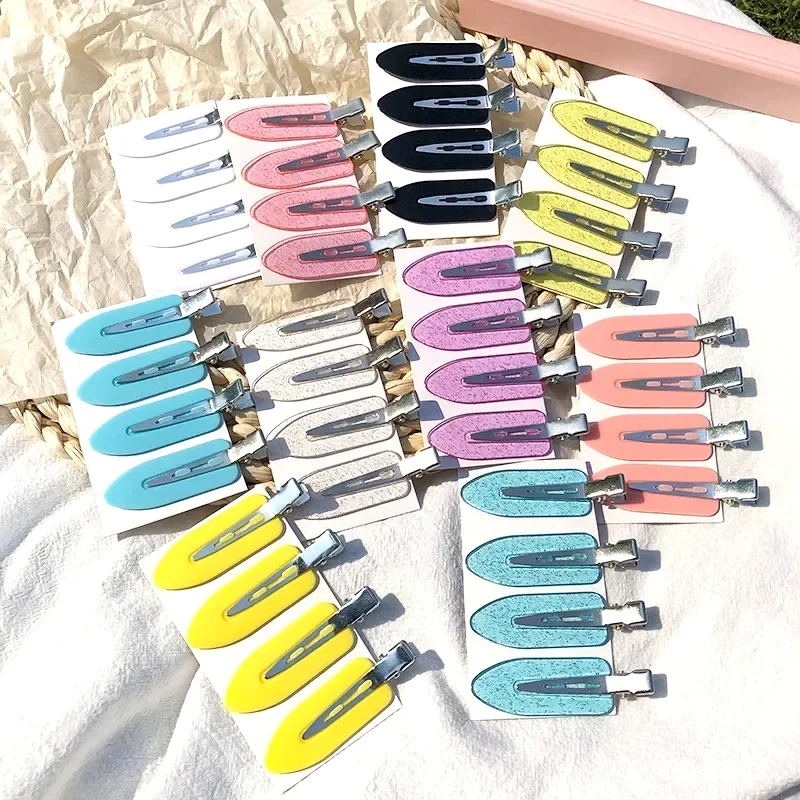 Seamless Hair Clips Set for Styling and Makeup