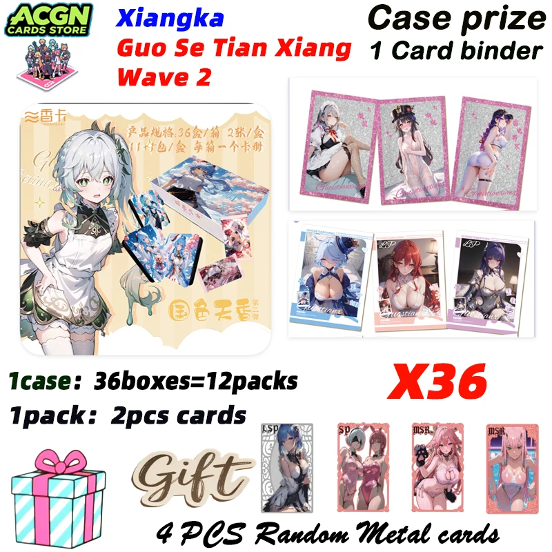 

Wholesale 2025 Newest Goddess Story Xiangka Guo Se Tian Xiang Card Board Waifu No Dupes Master Set Doujin Toys Artboard Gift