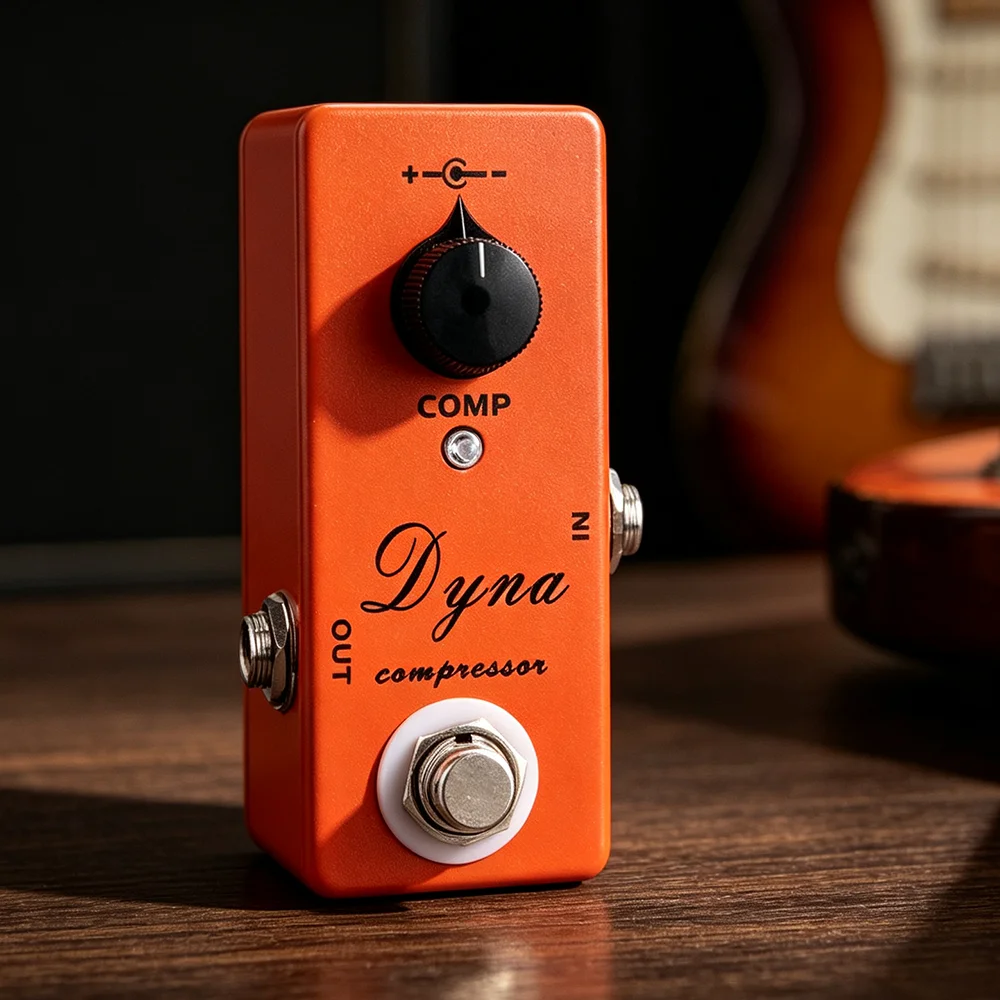 MOSKY Dyna Compressor Electric Guitar Pedal Mini Single Guitar Effect Pedal True Bypass Full Metal Shell Guitar Accessories