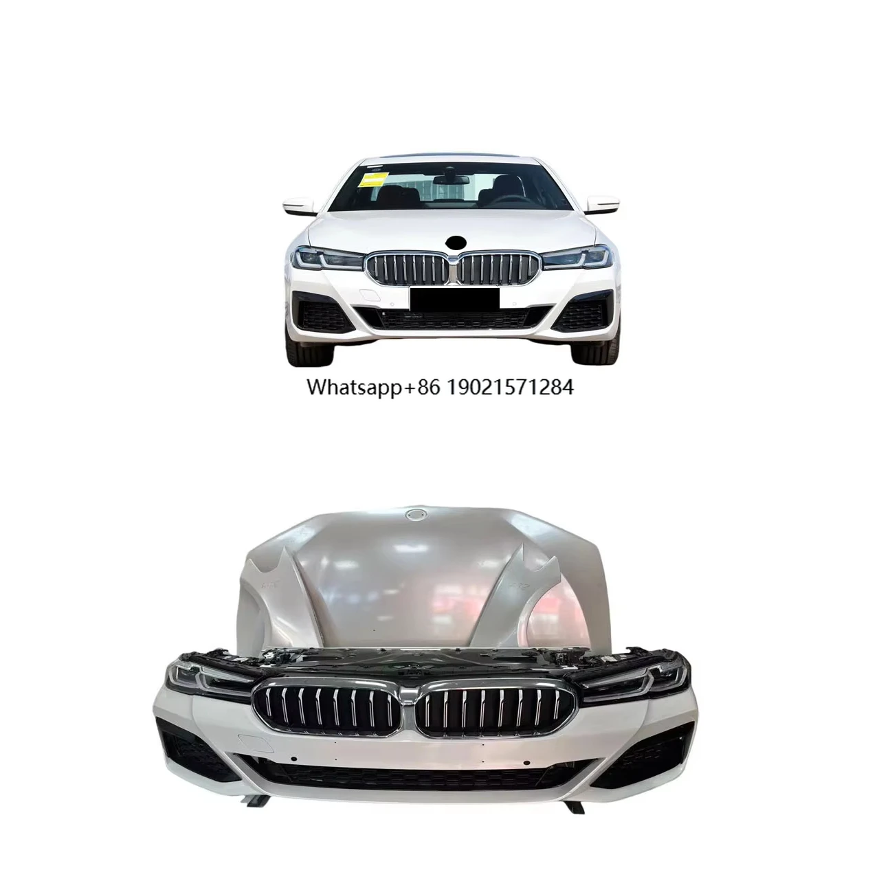 High Quality New Plastic ABS Car Parts for 5 Series G30 Front & Rear Bumper Assembly with Tow Hook Cut-Outs Side Skirt