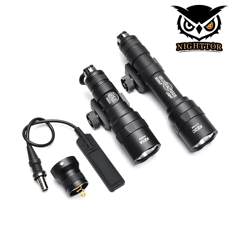 

SureFire Scout Light with Switch Tactical Flashlight M300U M600B TIR Lens Hard Anodized Aluminum For AR15 Airsoft Hunting