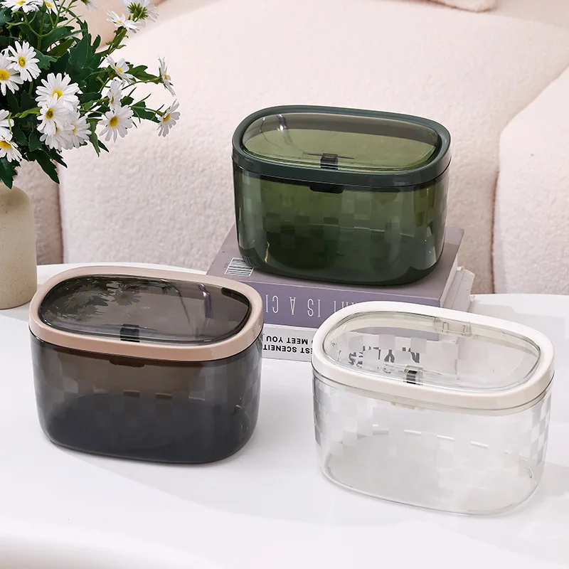 

Thickened Lid Press Type Trash Can for Home Office Bedroom Living Room Universal Car Waste Bin Dustbin Garbage Can Holder