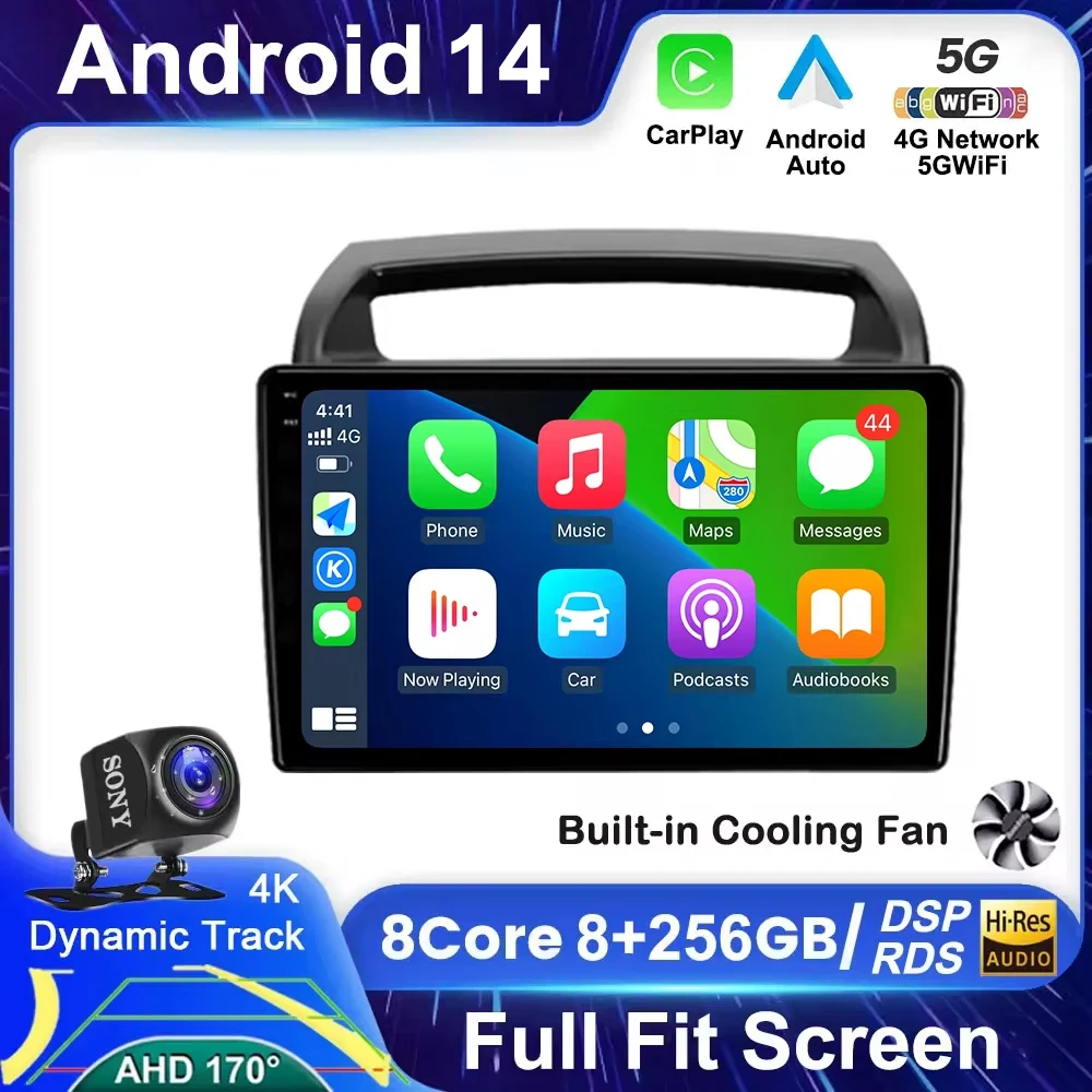 

Android 14 Car Radio for KIA Carnival Android Auto All-in-one VQ 2006-2014 Multimedia Player Navigation GPS Carplay Audio